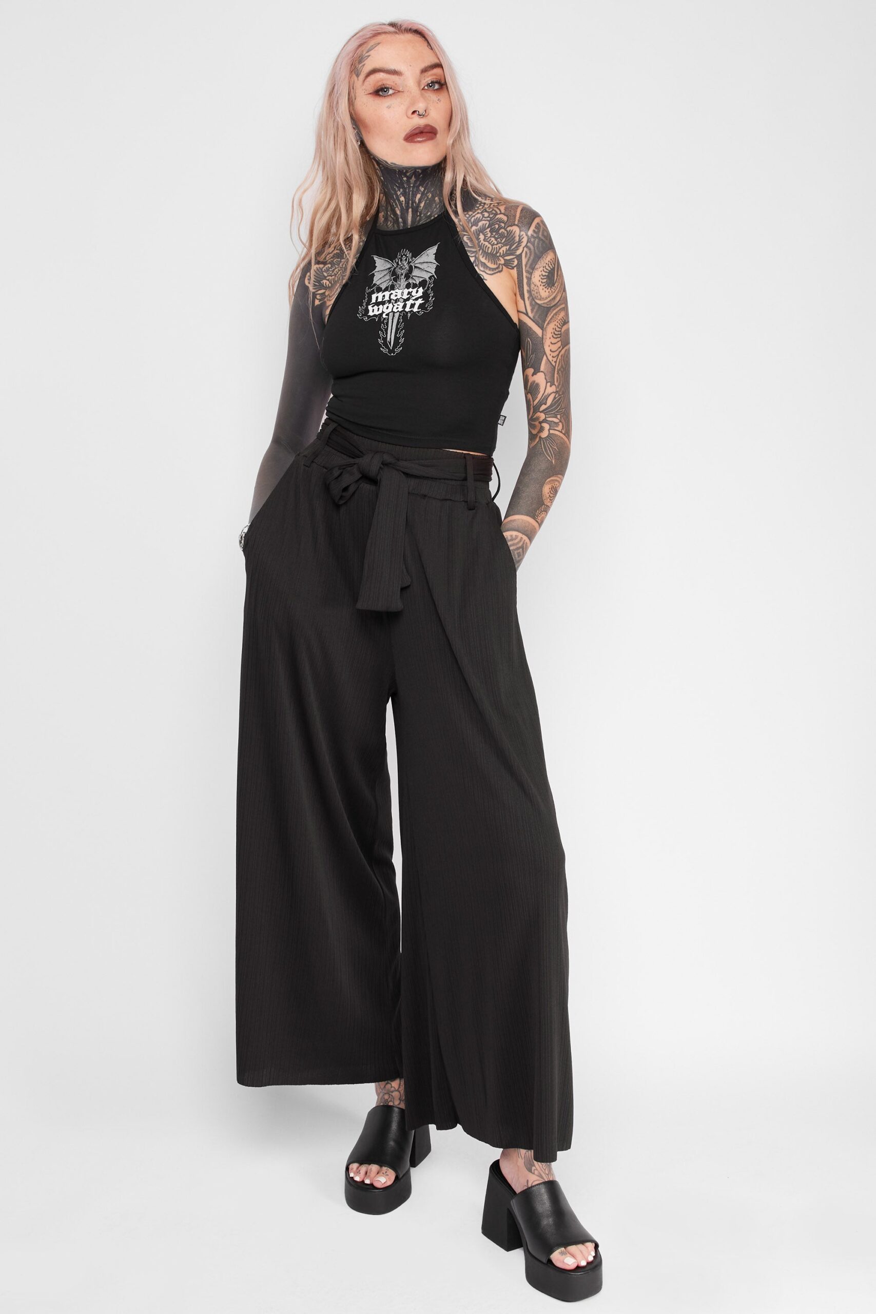 Back Pleated Trousers